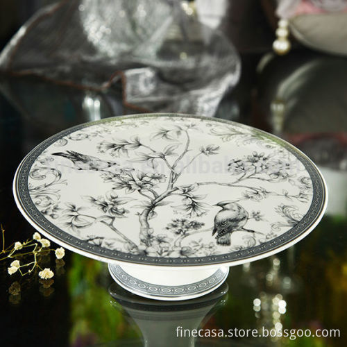 8 Inches Elegant Fine Ceram Cake Stand